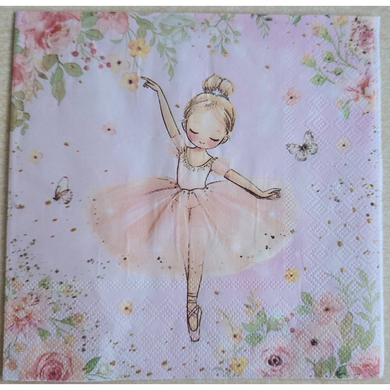 Serviette Ballerina rosa