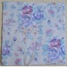 Serviette Blumen rosa/blau/flieder