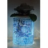 Aufbewahrungs Glas Rosen/blau mit Led
