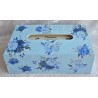 Kleenexbox Rosen/blau