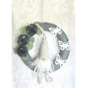 Tür/Wanddeko Ring Wichtel/Rosen salbeigrün