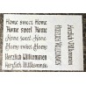 Schablone Home sweet Home/Herzlich Willkommen