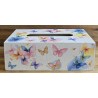 Kleenexbox Schmetterlinge/weiss