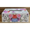 Kleenexbox Rosen rot-rosa/weiss