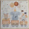 Serviette Elefant/Fuchs/Gans im Anhänger