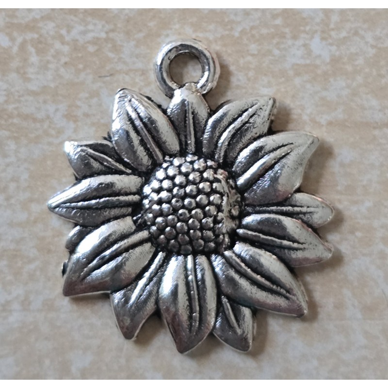 Metall Anhänger Sonnenblume