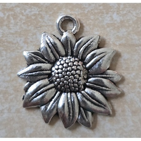 Metall Anhänger Sonnenblume