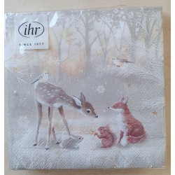 Servietten Reh und Fuchs