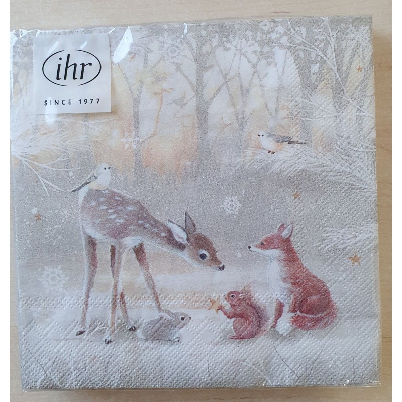 Servietten Reh und Fuchs
