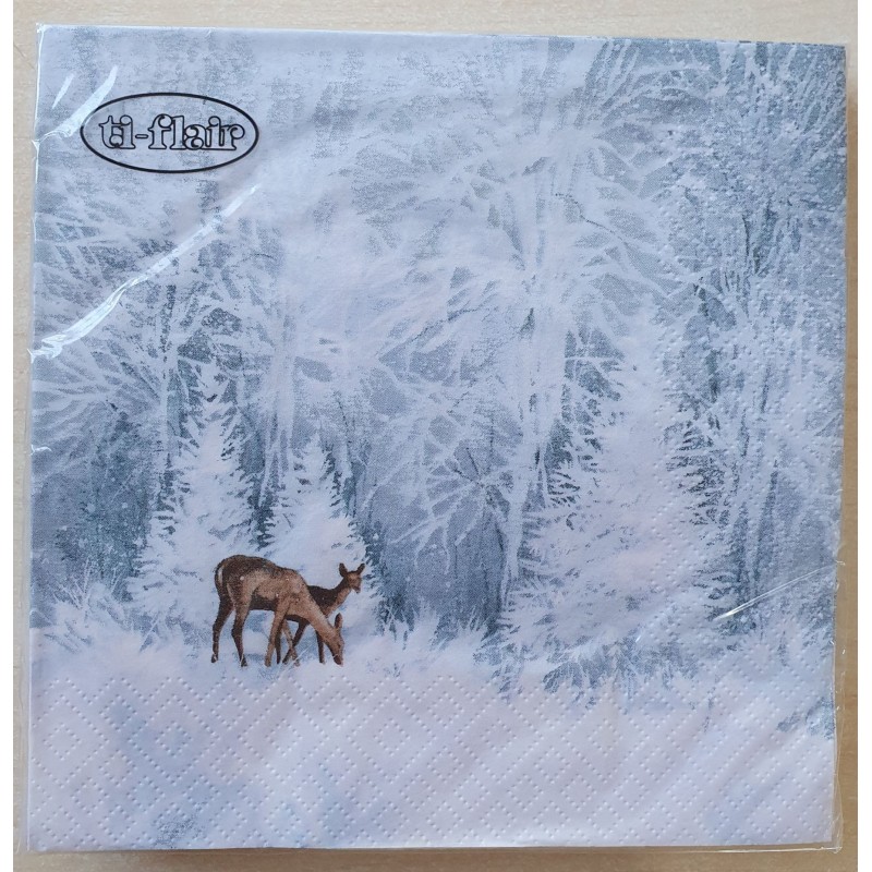 Servietten Wald mit Reh