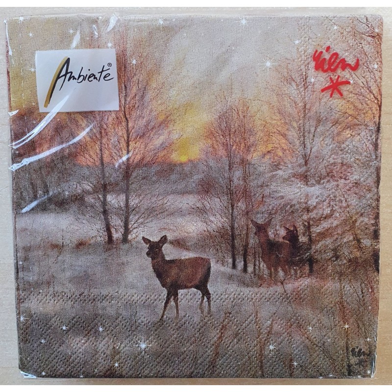 Servietten Reh im Wald