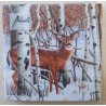 Servietten Hirsch im Winterwald