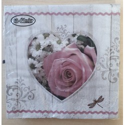 Servietten Rose rosa
