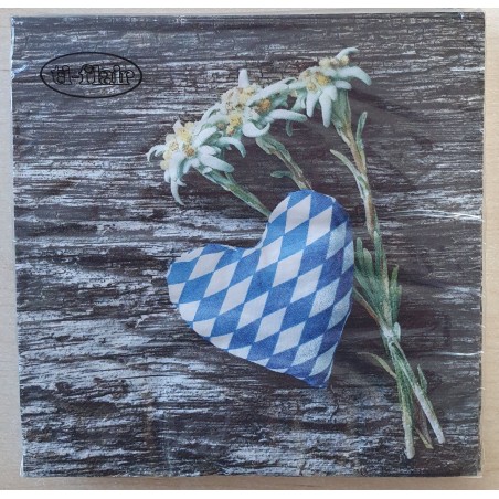 Servietten Edelweiss/Herz