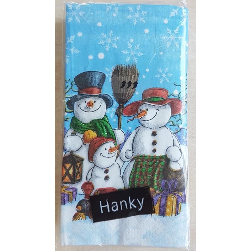 Taschentücher Schneemann Familie
