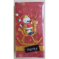 Taschentücher Weihnachtsmann und Rentier
