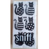 Taschentücher Katzen schwarz/weiss