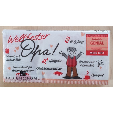 Servietten Weltbester Opa