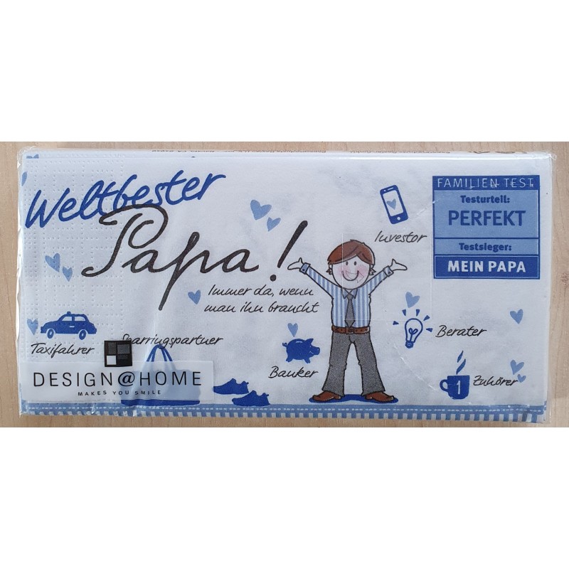 Servietten Weltbester Papa