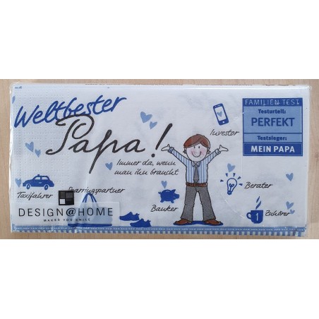Servietten Weltbester Papa