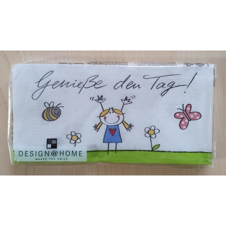 Servietten Geniess den Tag