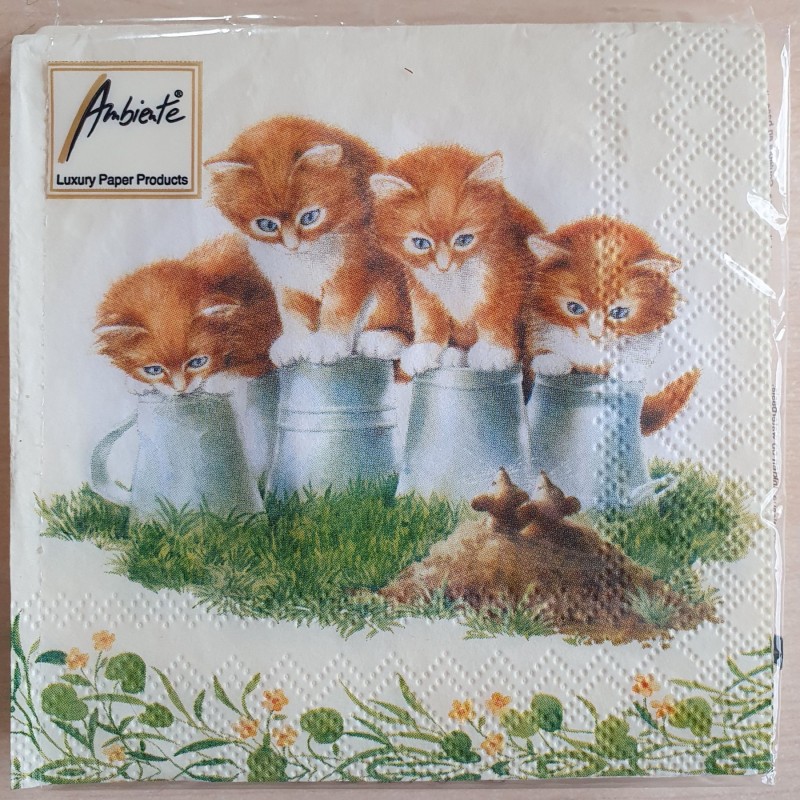 Servietten Katzen