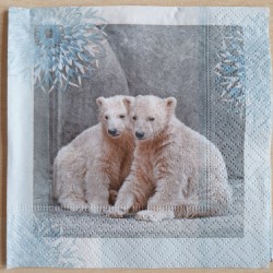 Servietten Eisbär/Husky