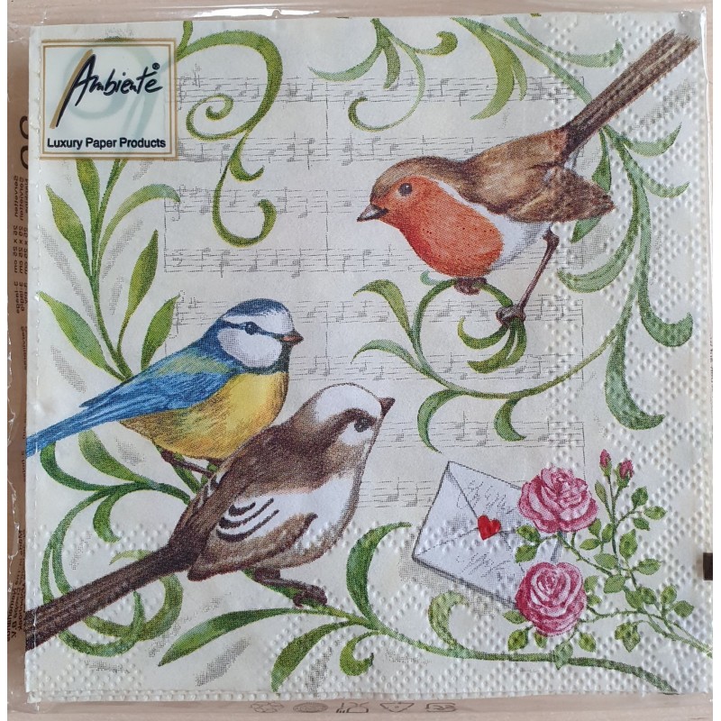 Servietten Vögel