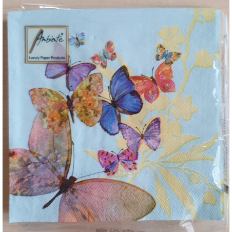 Servietten Schmetterling blau