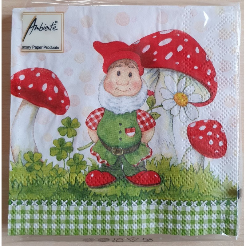 Servietten Zwerg/Pilz