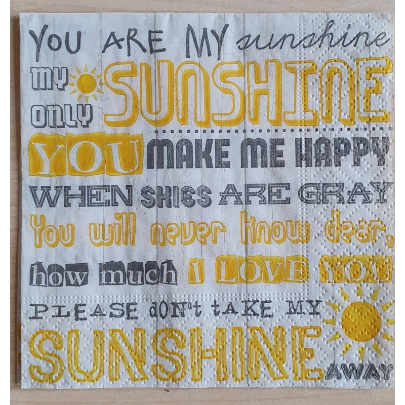 Servietten Sunshine