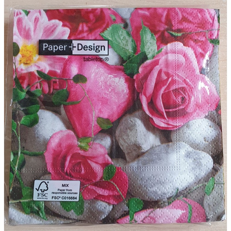 Servietten Rosen