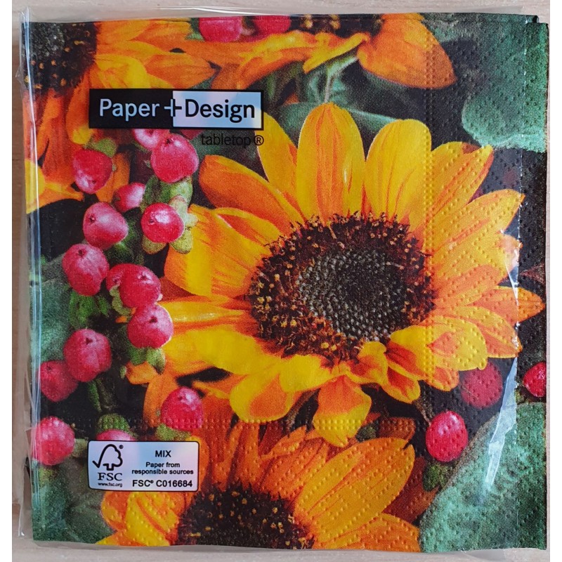 Servietten Sonnenblume