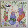 Servietten Weihnachts Socken