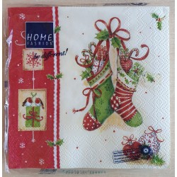 Servietten Weihnachts Socken