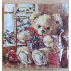 Servietten Teddybär und Geschenke