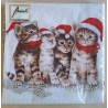 Servietten Weihnachts Katzen