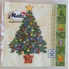 Servietten Weihnachtsbaum gelb