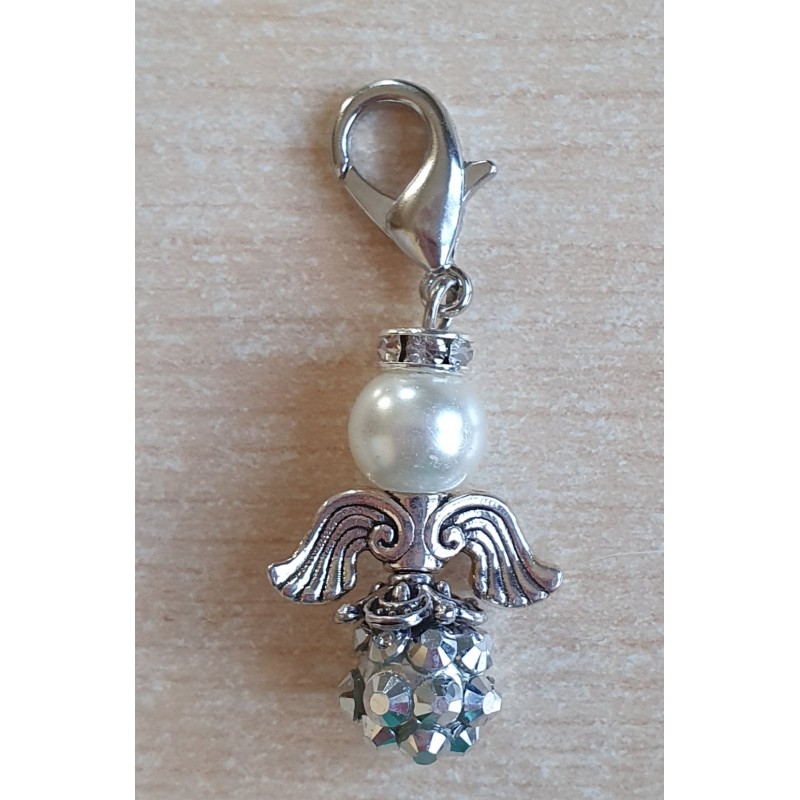 Perlen Engel silber