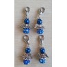 Perlen Engel blau