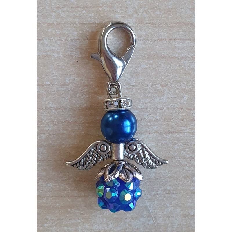 Perlen Engel blau