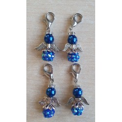 Perlen Engel blau