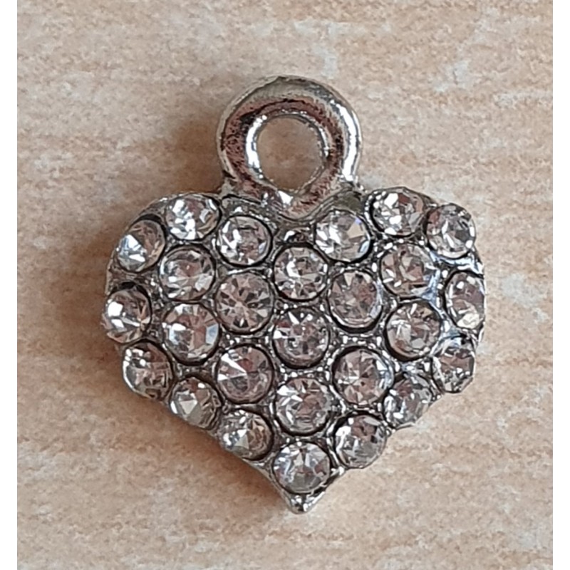 Anhänger Herz mit Strass