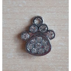 Anhänger Pfote mit Strass