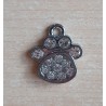 Anhänger Pfote mit Strass