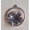 Anhänger Rund mit Blume