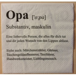 Servietten Opa