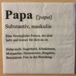 Servietten Papa