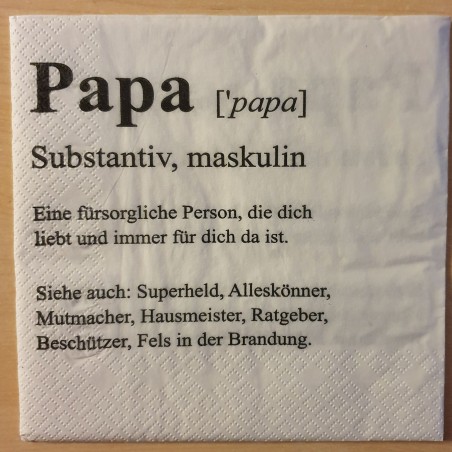 Servietten Papa