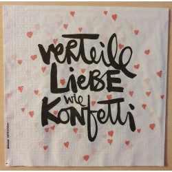 Servietten Verteile Liebe